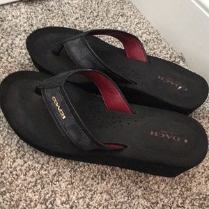 Coach flip flops